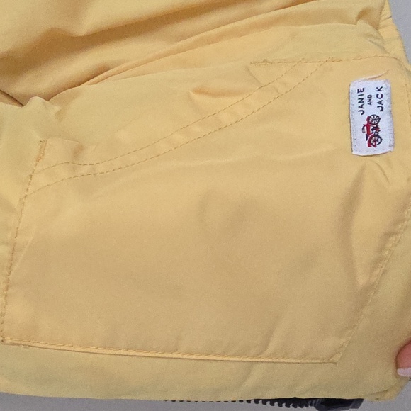 JANIE AND JACK | Reversible puffer Vest Jacket Navy Yellow Sz 2T - Picture 4 of 5